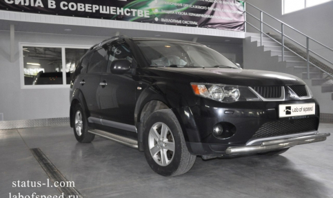 Чип-тюнинг с удалением и отключением катализаторов на Mitsubishi Outlander XL 3.0 v6 220hp 2007 года выпуска